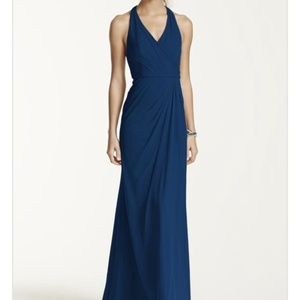David's Bridal Size 16 Bridesmaid Dress, in Marine
